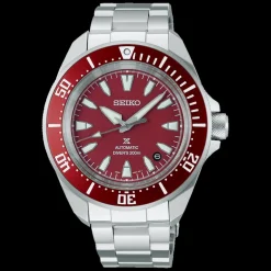 Homme Seiko boutique Montre De Plongée|Montre Automatique^Automatique Cadran Rouge