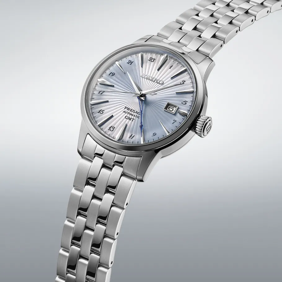 Homme Seiko boutique Montre Gmt|Montre Automatique^Automatique Cocktail GMT 4R34 Bleue