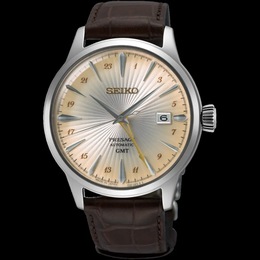 Homme Seiko boutique Montre Gmt|Montre Automatique^Automatique Cocktail GMT 4R34 Crème