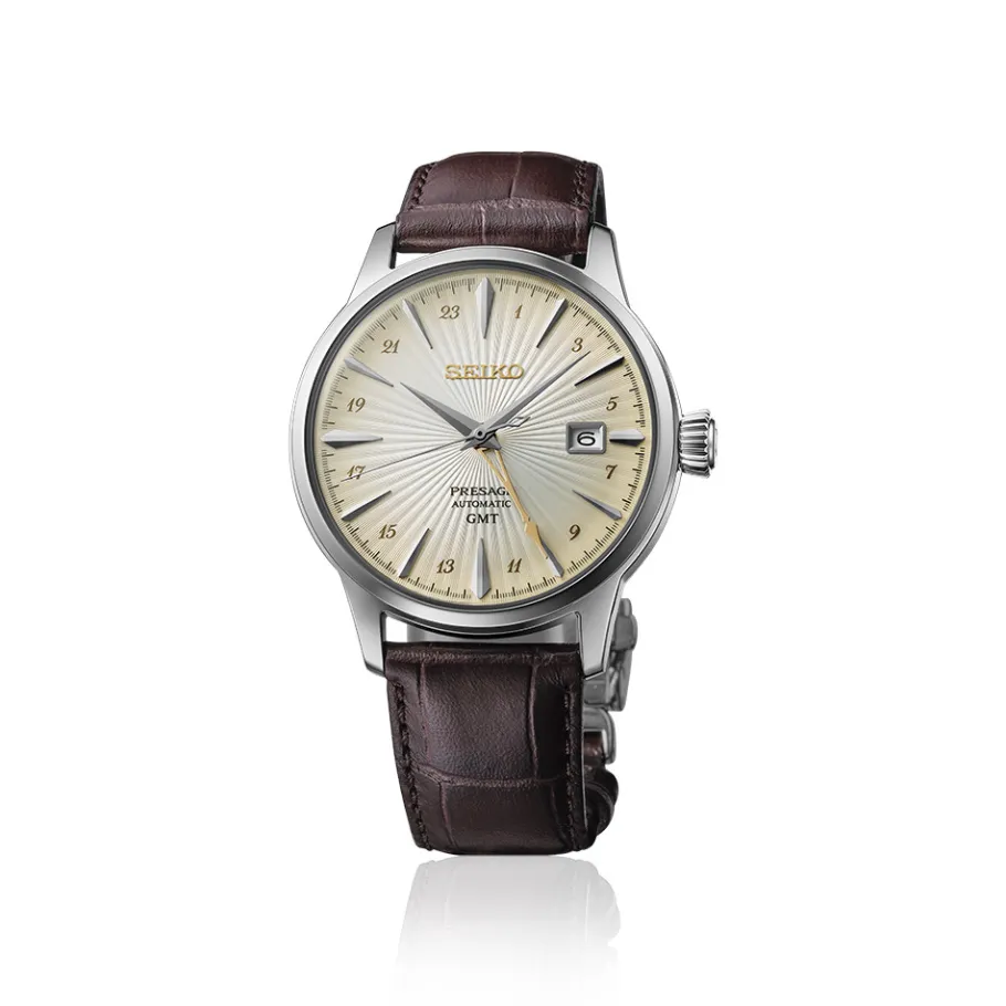 Homme Seiko boutique Montre Gmt|Montre Automatique^Automatique Cocktail GMT 4R34 Crème