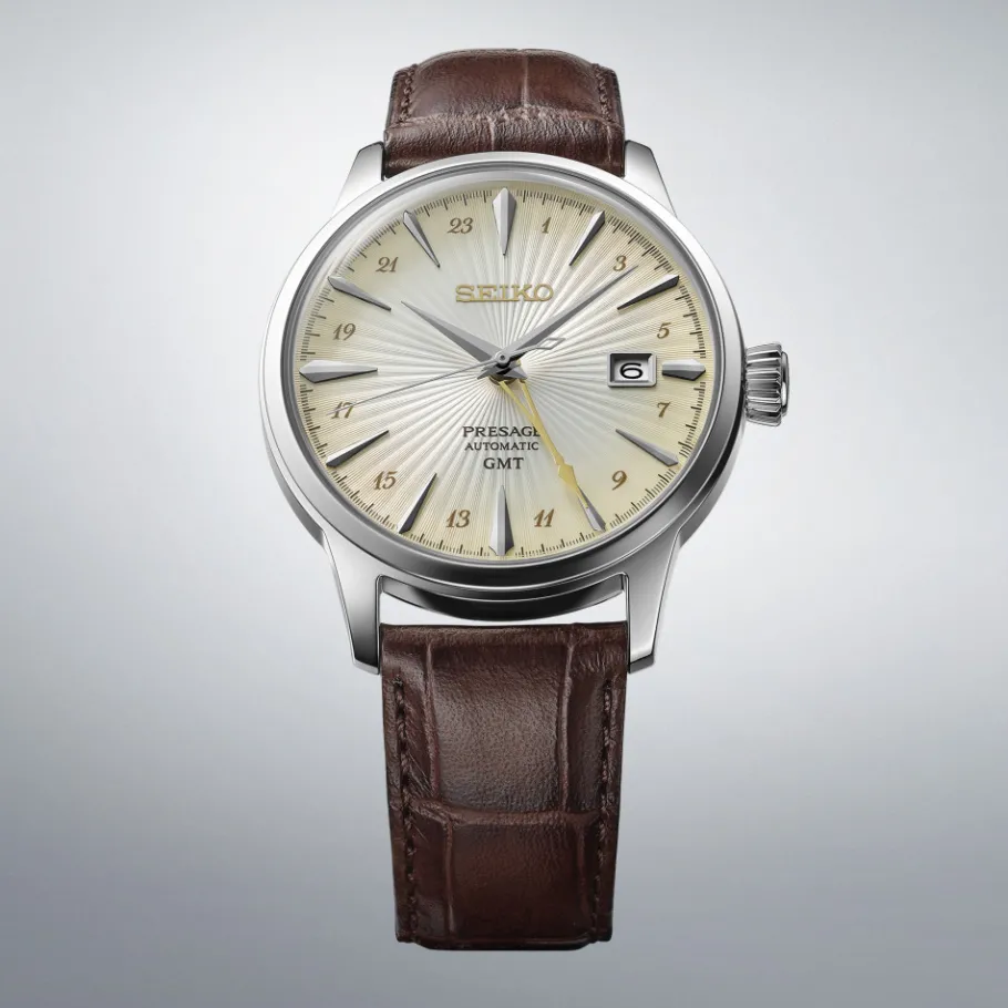 Homme Seiko boutique Montre Gmt|Montre Automatique^Automatique Cocktail GMT 4R34 Crème