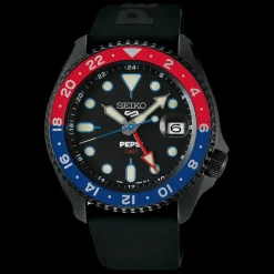 Homme Seiko boutique Editions Limitées|Montre Noire Homme^Automatique GMT PEPSI® Edition Limitée