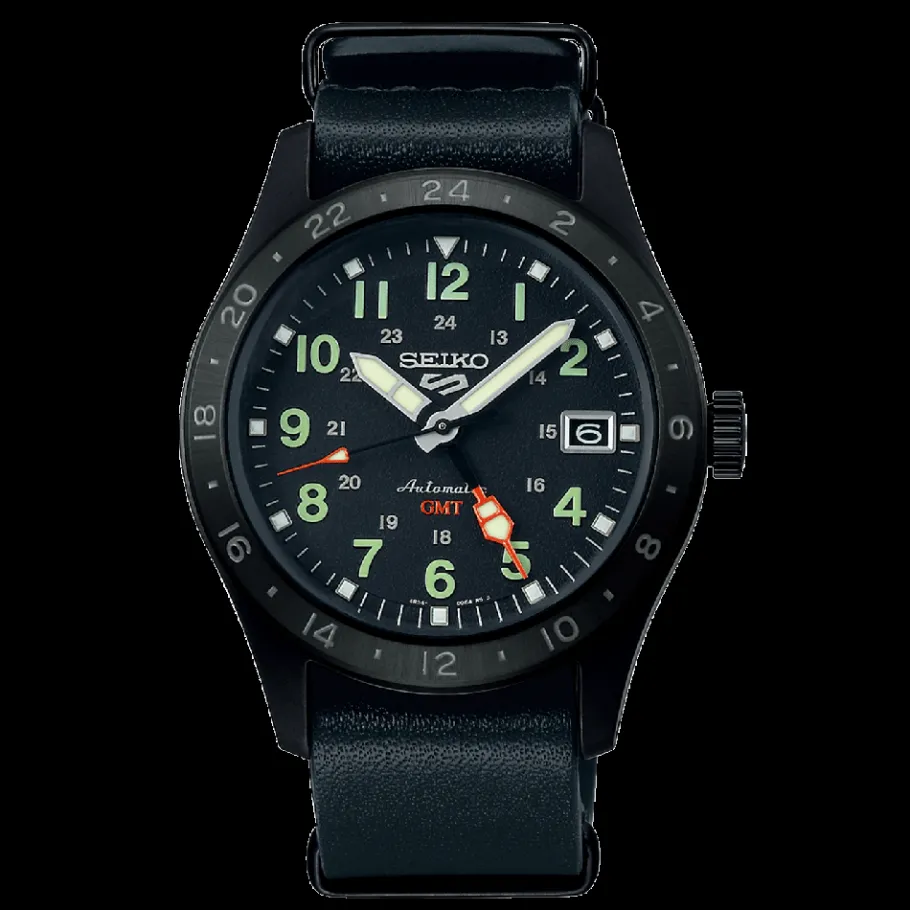 Homme Seiko boutique Montre Noire Homme|Montres Cuir Homme^Automatique GMT SSK025K1