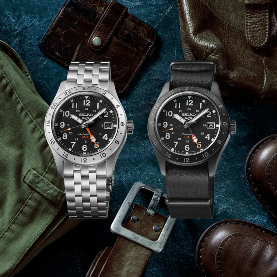 Homme Seiko boutique Montre Noire Homme|Montres Cuir Homme^Automatique GMT SSK025K1