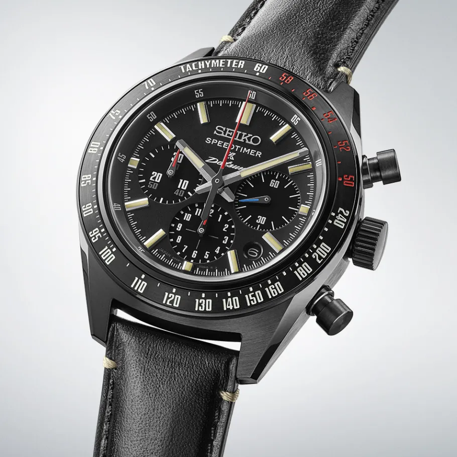 Homme Seiko boutique Editions Limitées|Montre Noire Homme^Chronographe automatique Speedtimer