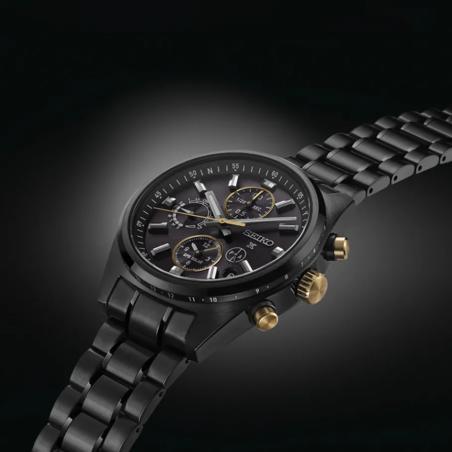 Homme Seiko boutique Editions Limitées|Montre Noire Homme^Chronographe GPS Solaire