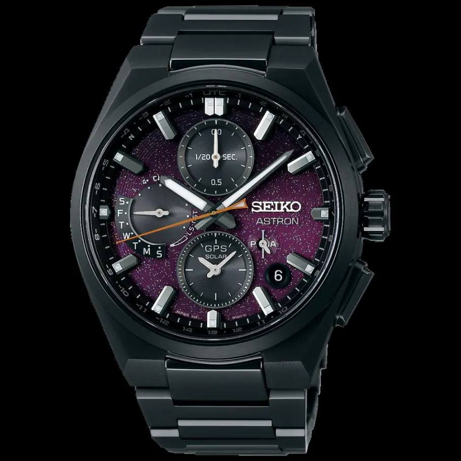 Homme Seiko boutique Editions Limitées|Montre Noire Homme^Montre GPS Solaire Dual Time