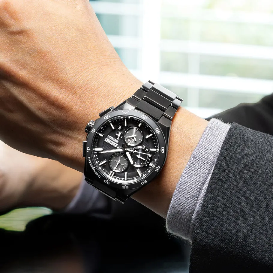 Homme Seiko boutique Montre Noire Homme|Montre Quartz Gps Solaire^Quartz GPS Solaire